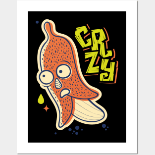 crazy bananas Posters and Art